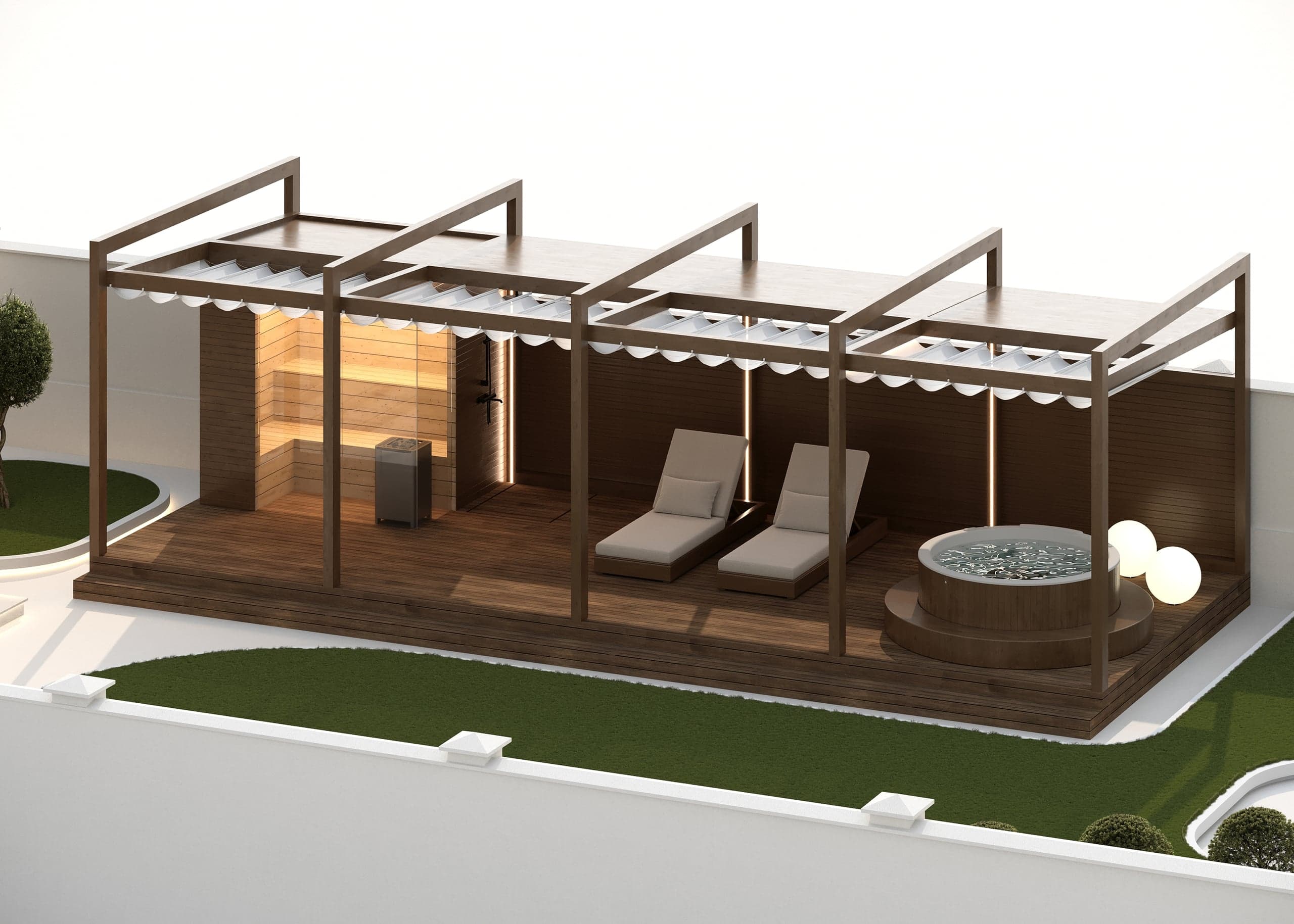 Detaliu de zonă spa în Reședința Luma