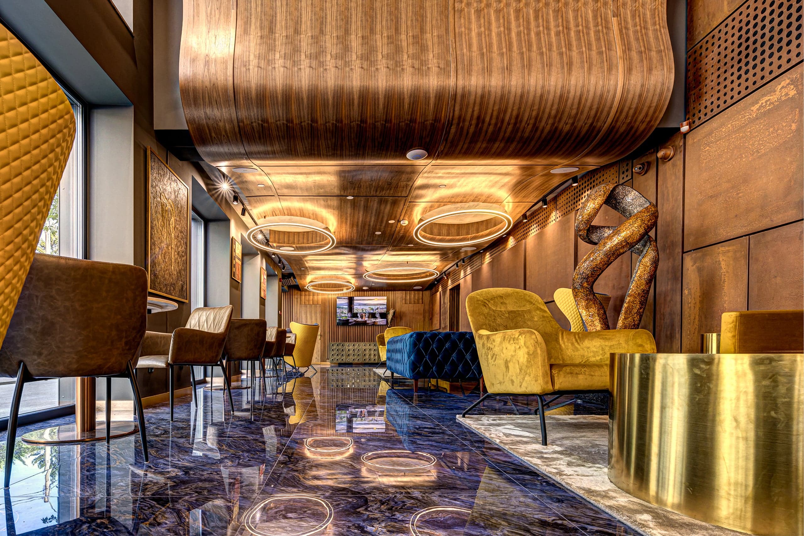 Hotel Vibre — detaliu de design interior