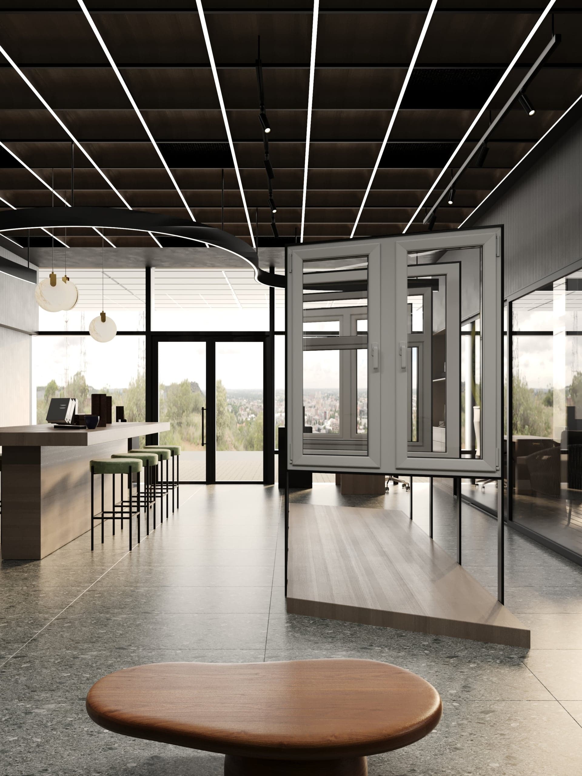 Detaliu de amenajare în Showroom Deco Plast