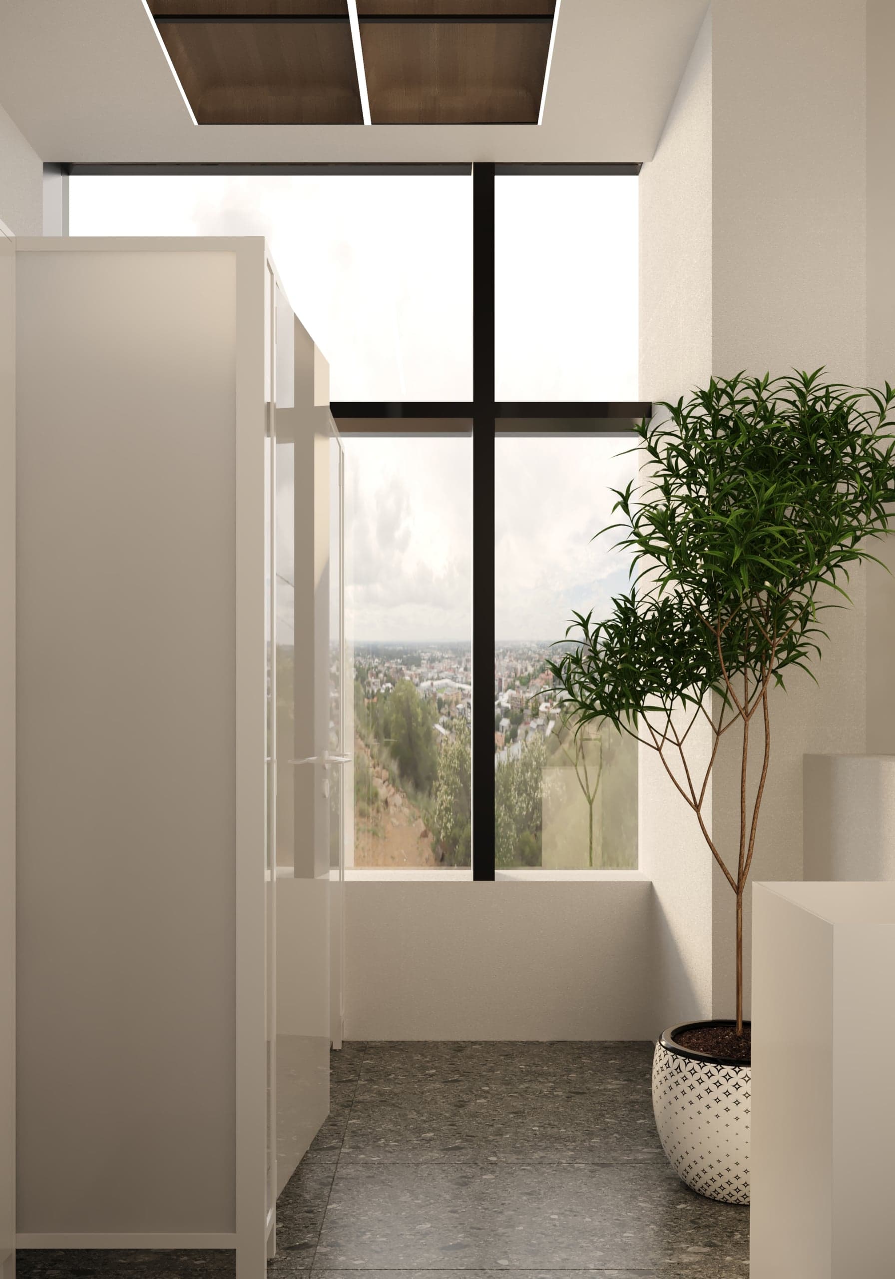 Perspectivă finală asupra Showroom Deco Plast