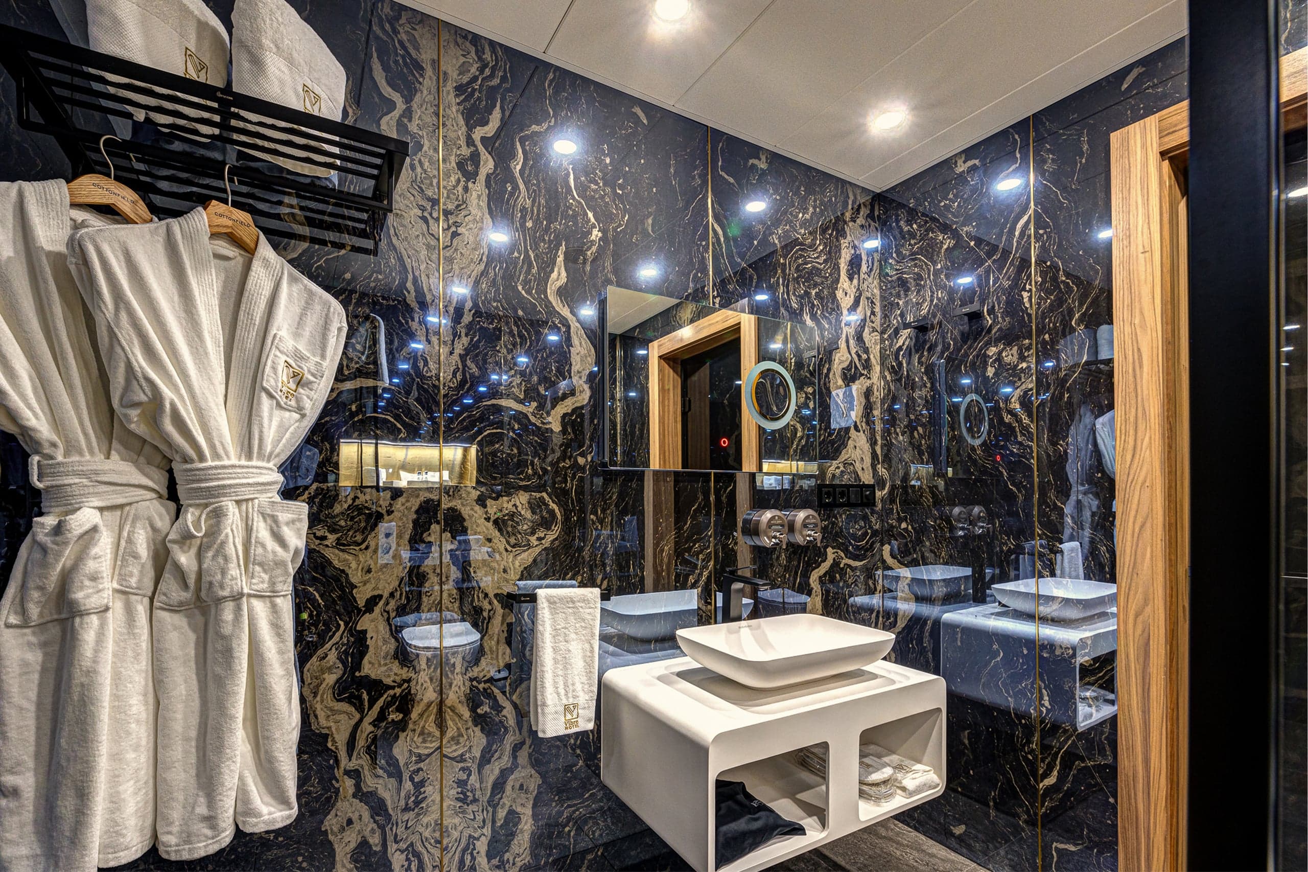 Detaliu de amenajare în Hotel Vibre
