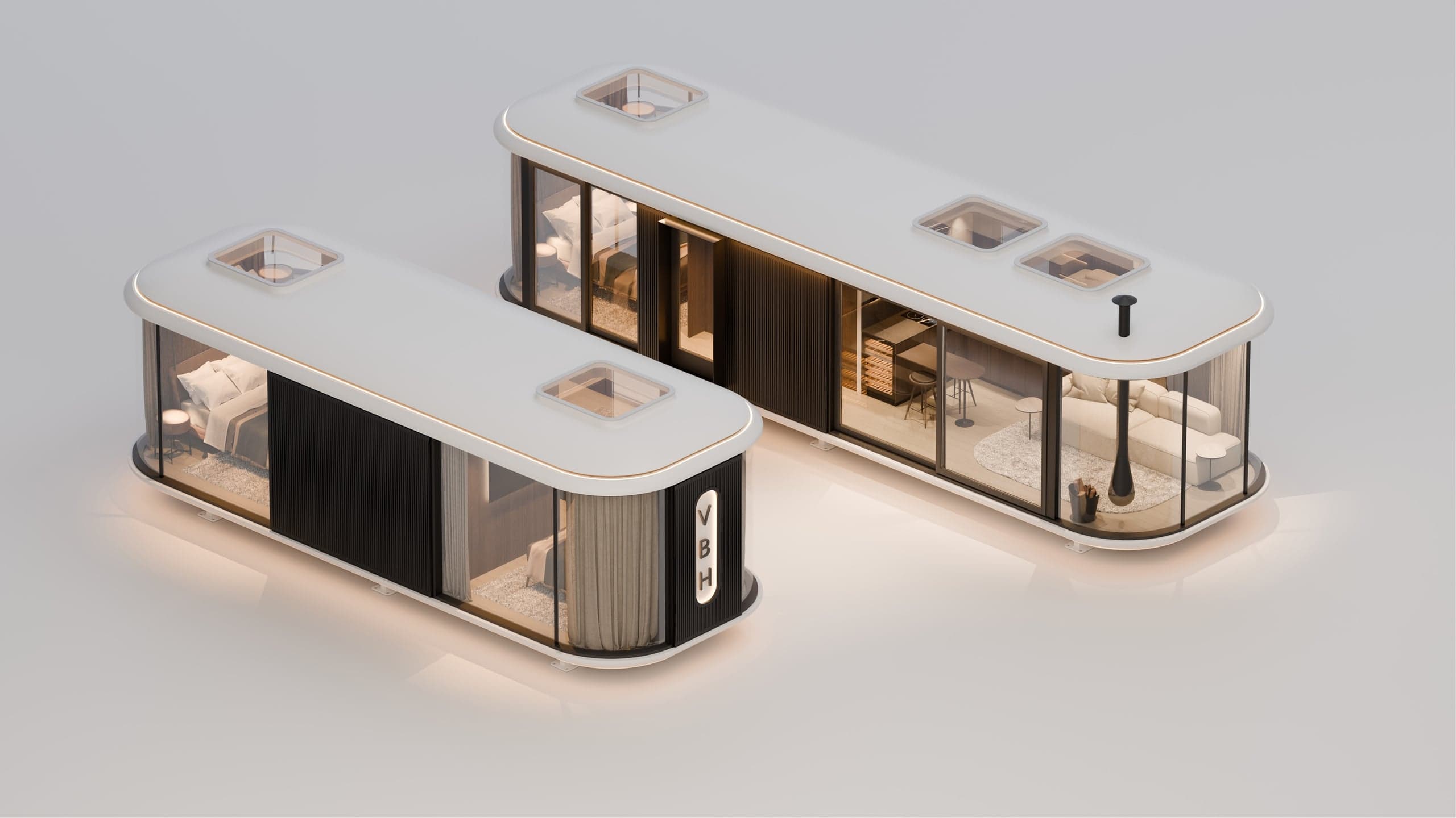 Vedere exterioară a conceptului ViewBox Houses